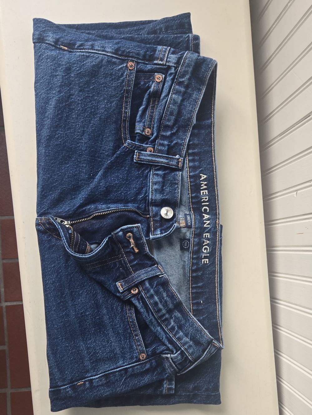 American Eagle Outfitters Super High Rise Ankle Straight